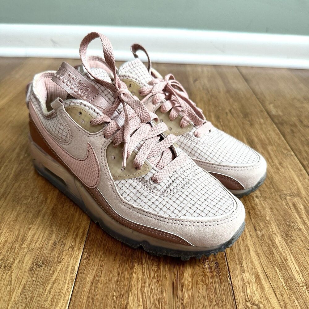 Nike Air Max Terrascape 90 Shoes Womens 7.5 Pink Beige Crater Foam DH5073-600 - Picture 2 of 13
